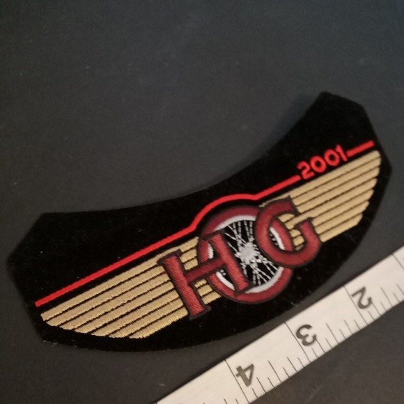 New 2001 HOG Motorcycle Wheel Rocker Patch‎ Harley Owner's Group 5 3/4" - Picture 3 of 5